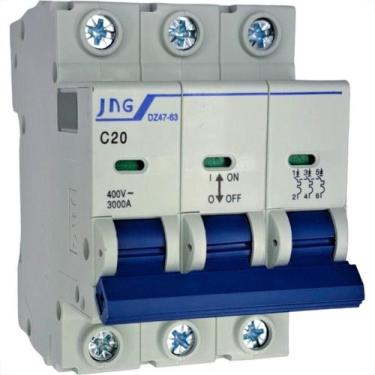 Imagem de Disjuntor Jng ''Din'' Tripolar 12102 - 20A. C