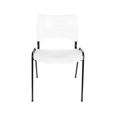 Imagem de cadeira de escritorio iso plastica branca home office