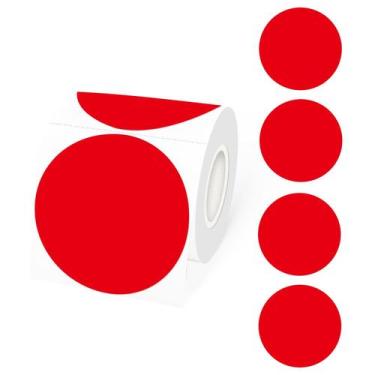 Imagem de Etiquetas Adesivas Térmicas Redondas STARLIBOO (3 Polegadas - 400 Unid