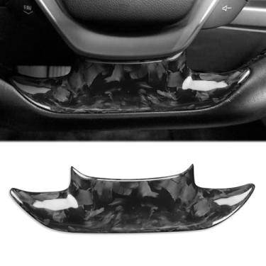 Imagem de FINMOKAL Acabamento interior da tampa do volante de fibra de carbono forjado compatível com Chevrolet Corvette C7 2014-2019