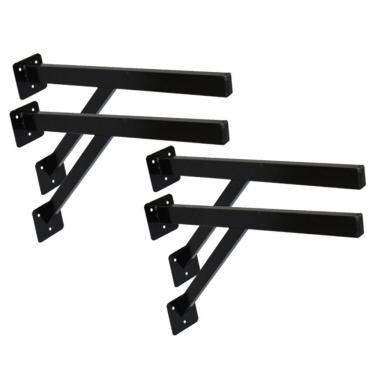 Imagem de Kit 4 Suportes Parafusar Bancada Pia Pedra Mármore 40X20Cm