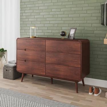 Imagem de Cômoda 6 Gavetas Madeira Maciça Kairos
