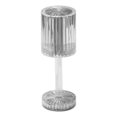 Imagem de Luminária Led Abajur Acrílico Transparente Recarregável