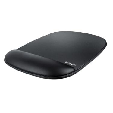 Imagem de StarTech.com Mouse pad com descanso de mão, 6,7 x 7,1 x 0,8 pol (17 x 18 x 2 cm), mouse pad ergonômico com suporte de pulso, almofada de pulso de mesa com base de poliuretano antiderrapante, mouse pad