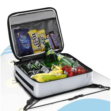 Imagem de WITSTEP Bolsa térmica para prancha de remo, à prova d'água, para convés de surfe, isolada, à prova de vazamento, 10 latas, bolsa de acessórios para prancha de stand up paddle e caiaque