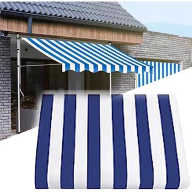 Imagem de Pátio toldo de toldo substituto top top ajustável tampa retrátil tampa solar tom de poliéster canopy tela de proteção UV pano de abrigo de solar para a janela do mercado de portas de janela,