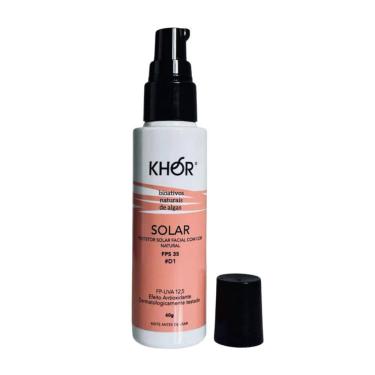 Imagem de Protetor Solar Facial Natural Com Cor Fps35 60g Khor Tom #d1
