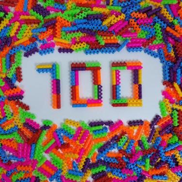 Imagem de Blocos de Montar Pinos Encantados 100 Pçs Brinquedo Infantil - Mili Mu