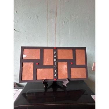 Imagem de porta retrato para 8 fotos 10x15 - personalizadoslaser