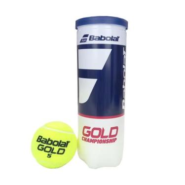 Imagem de Bola de Tênis Babolat Gold Championship Tubo 3 Bolas, Amarelo