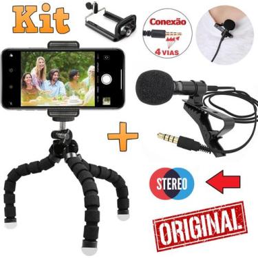 Imagem de Microfone de Lapela Profissional Para Celular Smartphone Universal Ste