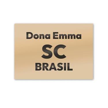Imagem de Imã de Geladeira Dona Emma SC MDF 8cm x 5cm para Viagem