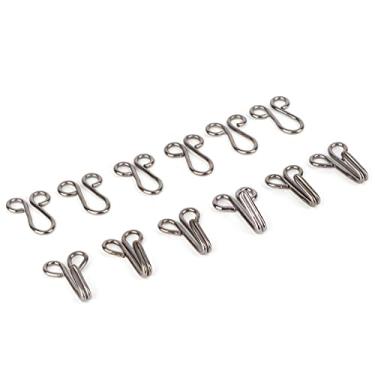 Imagem de 10 PCs Bronze Fur Coat Hook Fixadores para Sobretudo e Roupas íntimas (Prenda o diâmetro do gancho de colar preto de 2,8)
