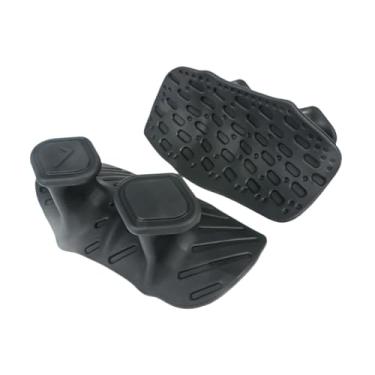 Imagem de kowaku 2x Alças de Levantamento de Peso Proteção para as Mãos Antiderrapante Barras de Barra Alças de Ginástica para Fitness Calistenia Exercícios Pull Ups, Preto