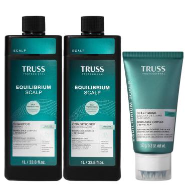 Imagem de Truss Equilibrium Shampoo 1L Condicionador 1L + Máscara 150g