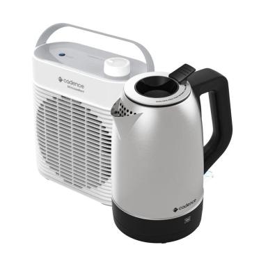 Imagem de Kit Cadence Aquecedor Miniconfort E Chaleira Pure Inox 220V