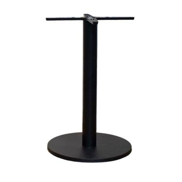 Imagem de Base De Mesa De Jantar Redonda Pisa Beta Fratini 72 Cm Altura Em Aço Cor Preto Com Disc...