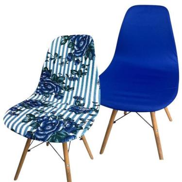 Imagem de Kit 2 Capa de Cadeira Charles Eames Eiffel Pé Palito Malha Mista - Ame