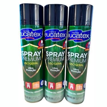 Imagem de KIT com 3 unidades Tinta Spray para Pintar Superfícies - Eucatex,  Pre