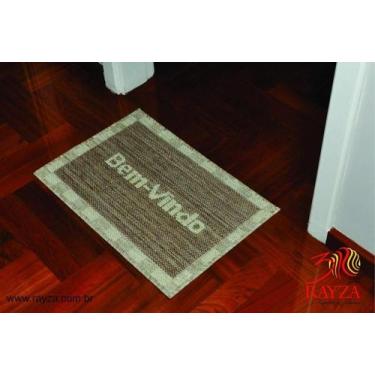 Imagem de Mini Capacho Sisal Look Bem Vindo 001 Castor 040x060 cm - RAYZA Tapete