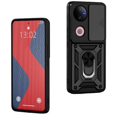 Imagem de Capa Capinha Armadura C/ Proteção da Camera Suporte Anel 360 Para Jovi V50 5G