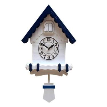 Imagem de Relogio Cuco De Parede 3d Pendulo Musical Estilo Madeira Alemao Vintage Decorativo Escritorio Sala Passaro