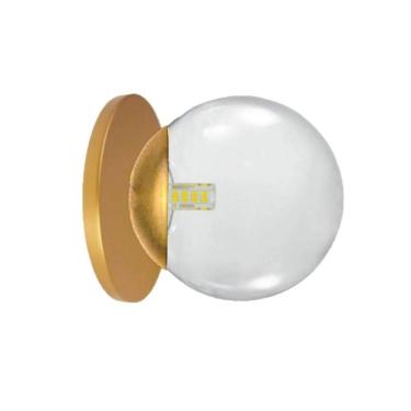 Imagem de Arandela Moderna Jabuticaba Dourado Fosco 12,5cm x 12cm