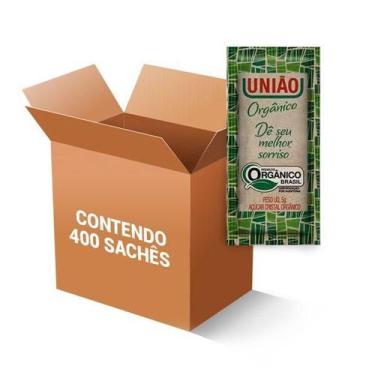 Imagem de Açúcar Orgânico Sachê União 400 un 5g cada