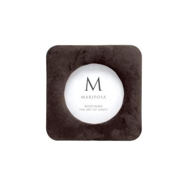 Imagem de MARIPOSA LOLA MOLDURA REDONDA DE VELUDO CHOCOLATE 10 x 10 | MARROM | BRILANTE | MOLDURAS | MOLDURAS DE FOTOS DECORATIVAS | TECIDO | FEITA À MÃO NO MÉXICO