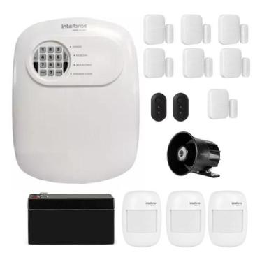 Imagem de Kit Alarme Sem Fio Intelbras ANM 24 NET com 10 Sensores e Acesso Via A