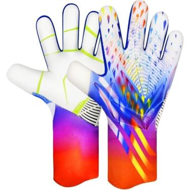 Imagem de QUICARD Luvas de goleiro de futebol, luvas de goleiro de futebol Ultimate Grip com tamanho 6/7/8/9/10, receptor forte, futebol americano para homens, meninos, jovens, adultos, crianças (branco, 8)