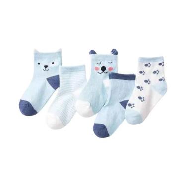 Imagem de Meias Curtas De Desenho Animado Para Meninos E Meninas, 5 Pares, Prima