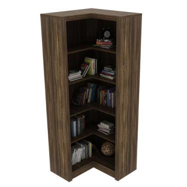 Imagem de Estante de Canto Para Escritório E Home Office 4 Prateleiras Brandon 1