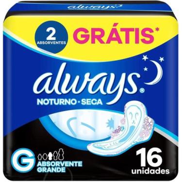 Imagem de Always Absorvente Noturno 16 Unidades