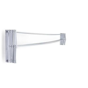 Imagem de Varal Sanfonado em Aço no Tamanho de 1,20m na Cor Branco - Ref. 006023