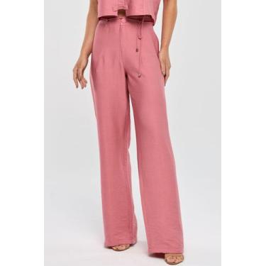 Imagem de Calça PKS Wide Leg Viscose Rosê, G