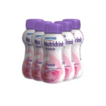 Imagem de Kit 5 Nutridrink Protein Morango 200ml