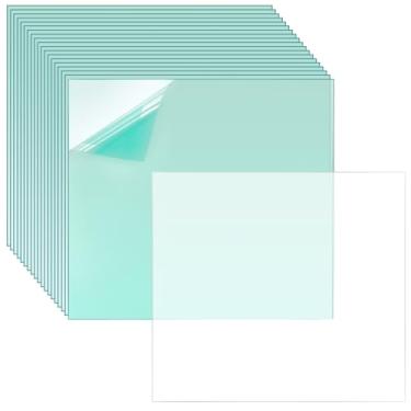 Imagem de 20 peças de lentes de soldagem, proteção superior de lente de capacete de soldagem para soldagem, lente leve para substituição de capacete de soldagem (4,5 x 5,25)