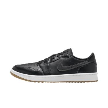 Imagem de Nike Tênis de golfe masculino Air Jordan 1 Low G, Preto/chiclete médio marrom/branco/antracite, 42 BR