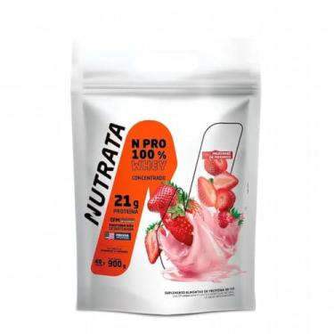 Imagem de Whey Protein Npro - 900g Refil Morango - Nutrata