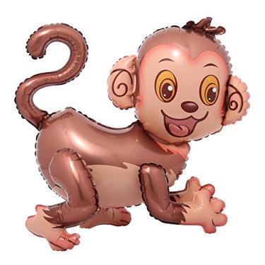 Imagem de Balão de papel alumínio animal fofo desenho animado cachorro gigante decoração de feliz aniversário chá de bebê suprimentos de festa meninos brinquedo