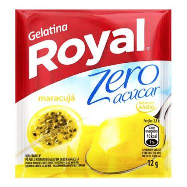 Imagem de Pó Para Preparo de Gelatina Sabor Maracujá Zero Açúcar Royal 12g