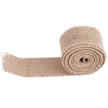 Imagem de Generic Tecido de Juta de Rolagem Amarelo, Fita de Sepultura, Grande Rolina de Folga de Folga Roll Roll Table 3types Banner de Serapilheira, para Fazer Festa de Natal para Ornamentos (Largura 5 cm,