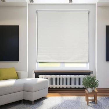 Imagem de Persiana Rolo Bege 140 L X 220 A Cm Cortina Blackout Cobre