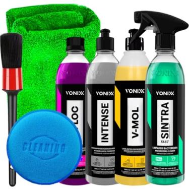 Imagem de Kit Sintra Fast 500ml Vonixx V-Mol 500ml Vonixx Intense 500ml Vonixx V-Floc 500ml Vonixx e Acessórios Karbox