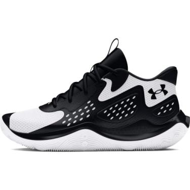 Imagem de Under Armour Tênis de basquete adulto unissex Jet '23, (006) Preto/Branco/Preto, 15.5 Women/14 Men