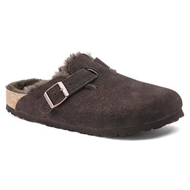Imagem de Birkenstock Boston Shearling Suede Leather Clogs M