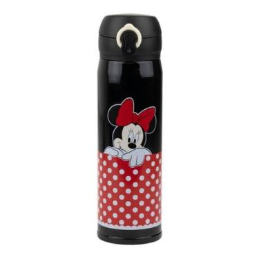 Imagem de Garrafa Térmica Preta Minnie Mouse 400ml  Disney