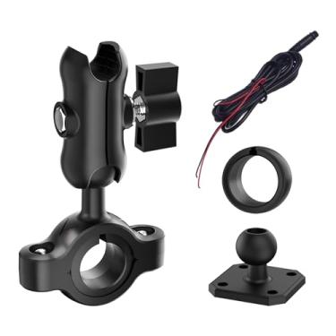 Imagem de YZW Kit de suporte de motocicleta MT600 / MT700, design antifurto, suporte magnético de liberação rápida, cabo de alimentação, pode ser instalado em outra motocicleta e compartilhar uma tela