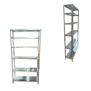 Imagem de Estante Multiuso Aço GALVANIZADA Pintura Eletrostática 6 Prateleiras 90cm comprimento, 185cm altura, 27,5cm profundidade, 180kg total, 30kg por Bandeja distribuídos